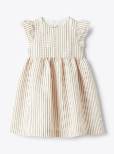 Kleid aus Viskose mit Volants - Rose | Il Gufo