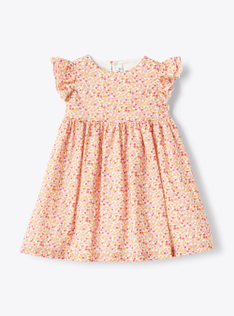 Liberty Fabric dress - Orange | Il Gufo