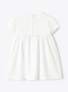 Cotton jersey dress - White | Il Gufo