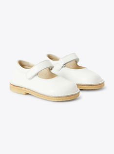 Sandalo in pelle con cinturino - Bianco | Il Gufo
