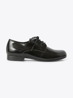 Shiny leather lace-up shoes - Black | Il Gufo
