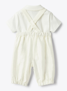 Linen shirt and pants set - White | Il Gufo