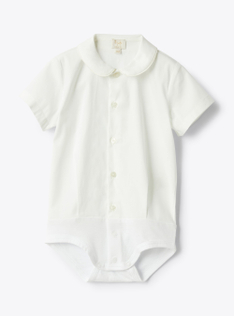 Linen shirt and pants set - White | Il Gufo