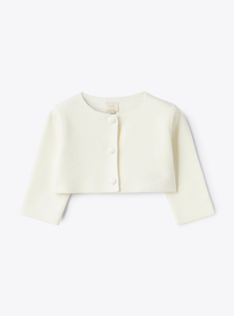 Cardigan tricot bianco latte - Bianco | Il Gufo