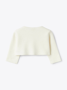 Cardigan tricot bianco latte - Bianco | Il Gufo