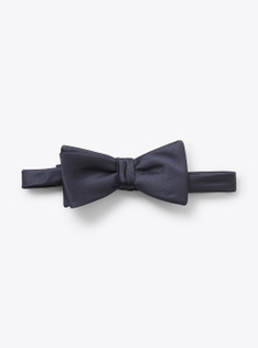 Bow tie in blue mikado - Blue | Il Gufo