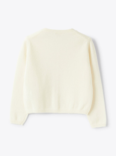 Cashmere cardigan - White | Il Gufo