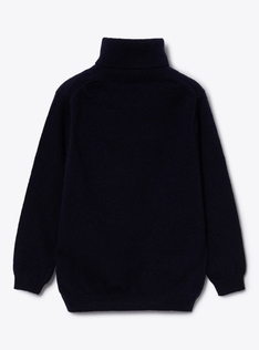Maglia dolcevita in cashmere - Blu | Il Gufo