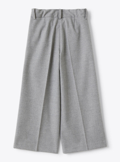 Pleated palazzo pants - Grey | Il Gufo