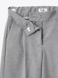 Pleated palazzo pants - Grey | Il Gufo