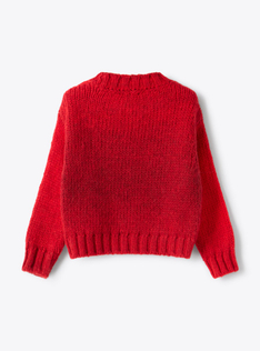 Ombre wool-blend sweater - Red | Il Gufo