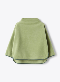 Felpa in pile con collo alto - Verde | Il Gufo