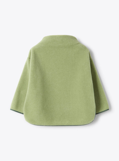 Felpa in pile con collo alto - Verde | Il Gufo
