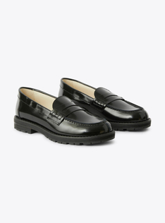 Leather moccasins - Black | Il Gufo