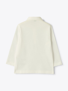 Polo shirt in cotton jersey - White | Il Gufo