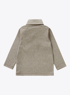 High-neck long-sleeved T-shirt - Grey | Il Gufo