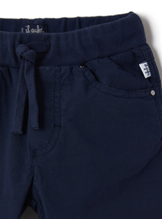 Poplin bermuda shorts - Blue | Il Gufo
