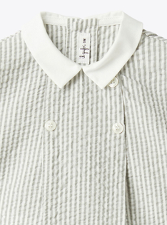 Seersucker and cotton set - Grey | Il Gufo