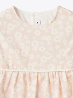 Floral print cotton romper - Роза | Il Gufo