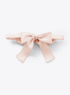 Headband with pretty roses in pink shantung - Pink | Il Gufo