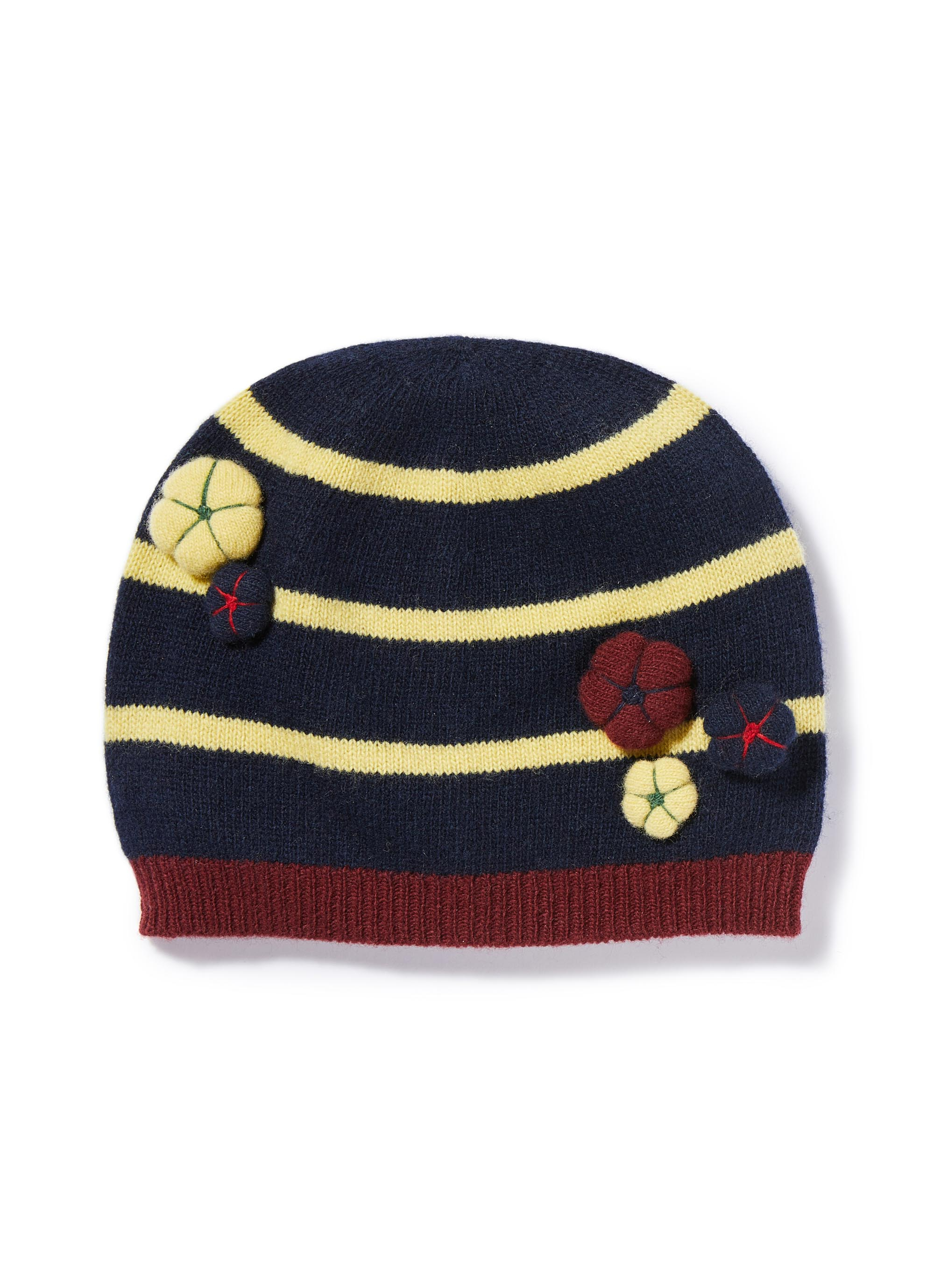 Wool hat  with applications - Blue | Il Gufo