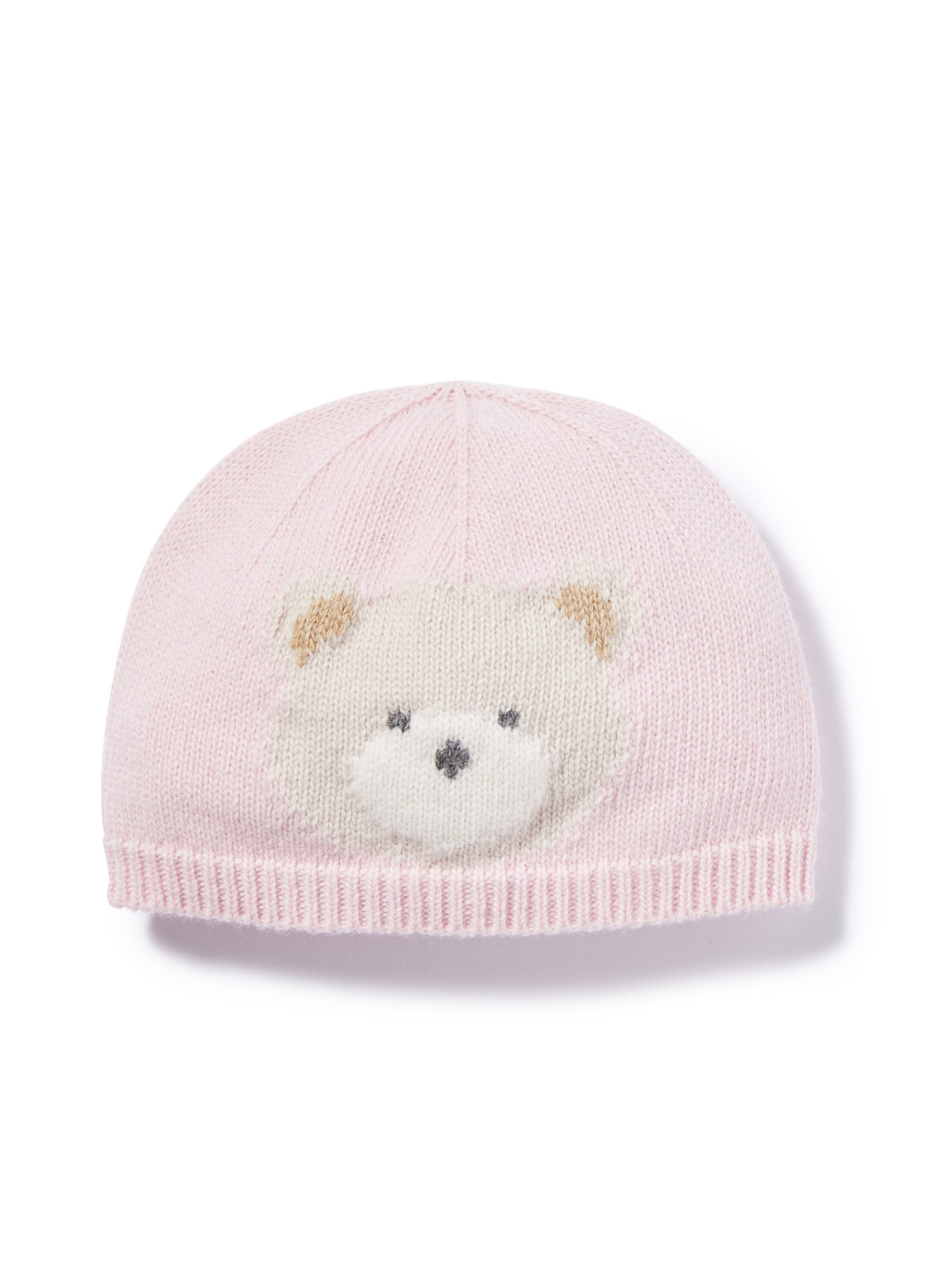 Wool hat with teddy bear - Pink | Il Gufo