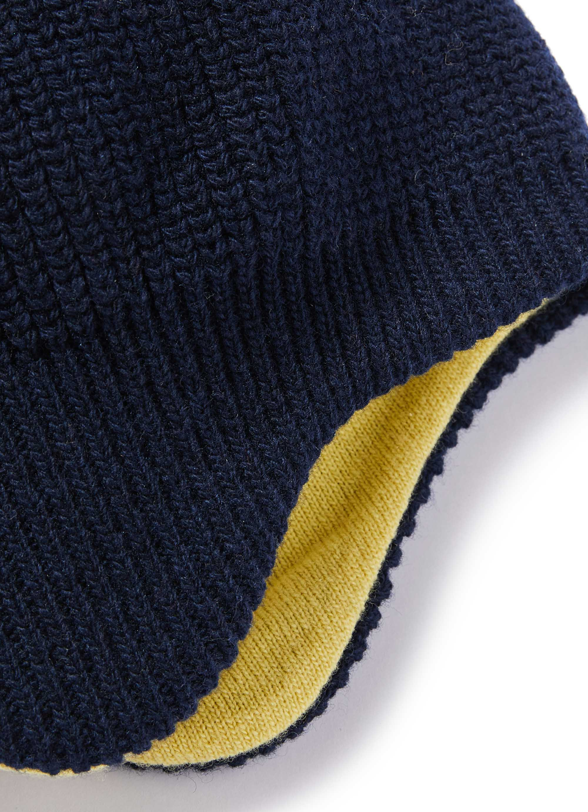 Blue and mustard hat - Blue | Il Gufo