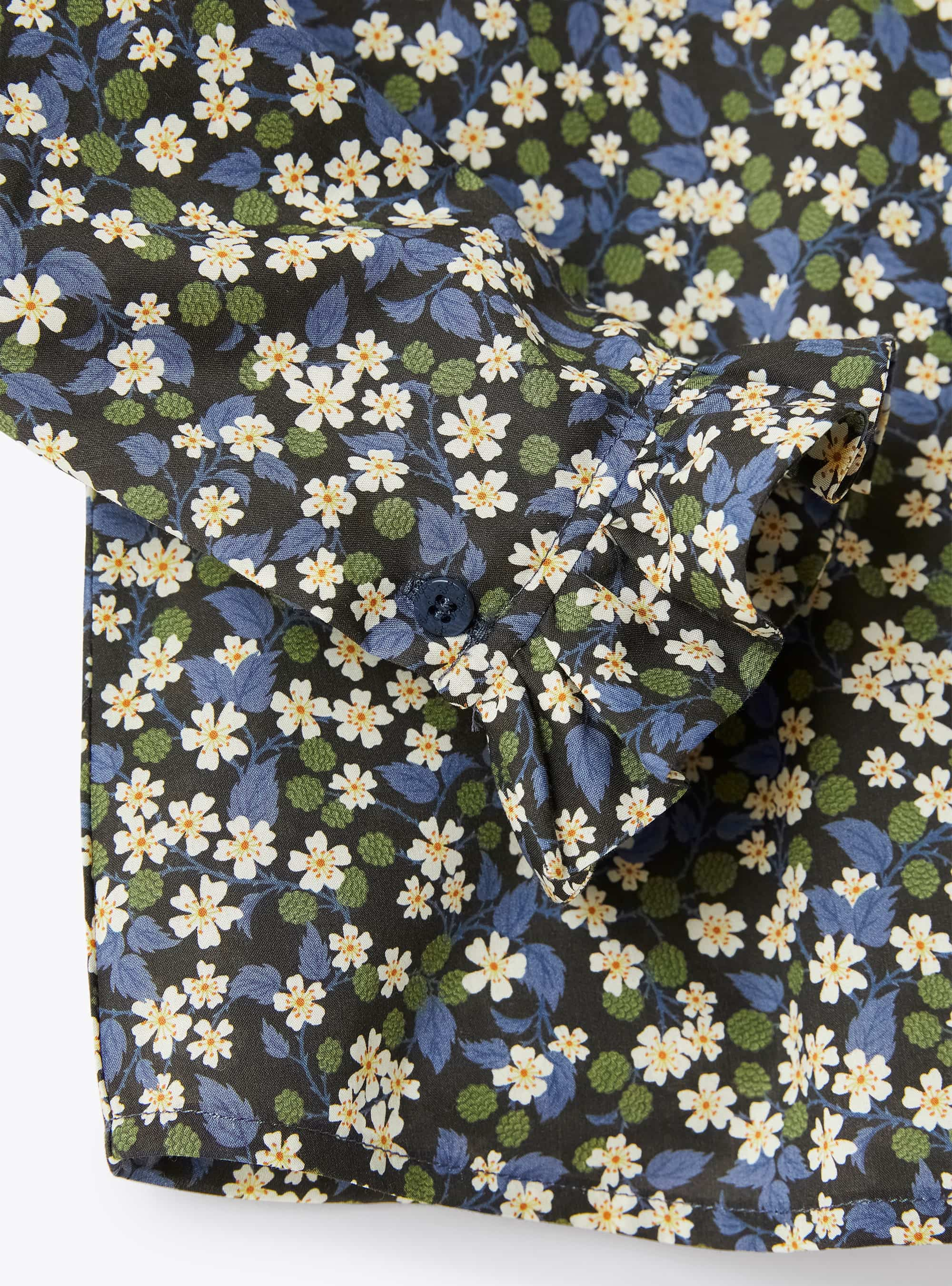 Bluse aus Liberty Fabric grün - Grün | Il Gufo