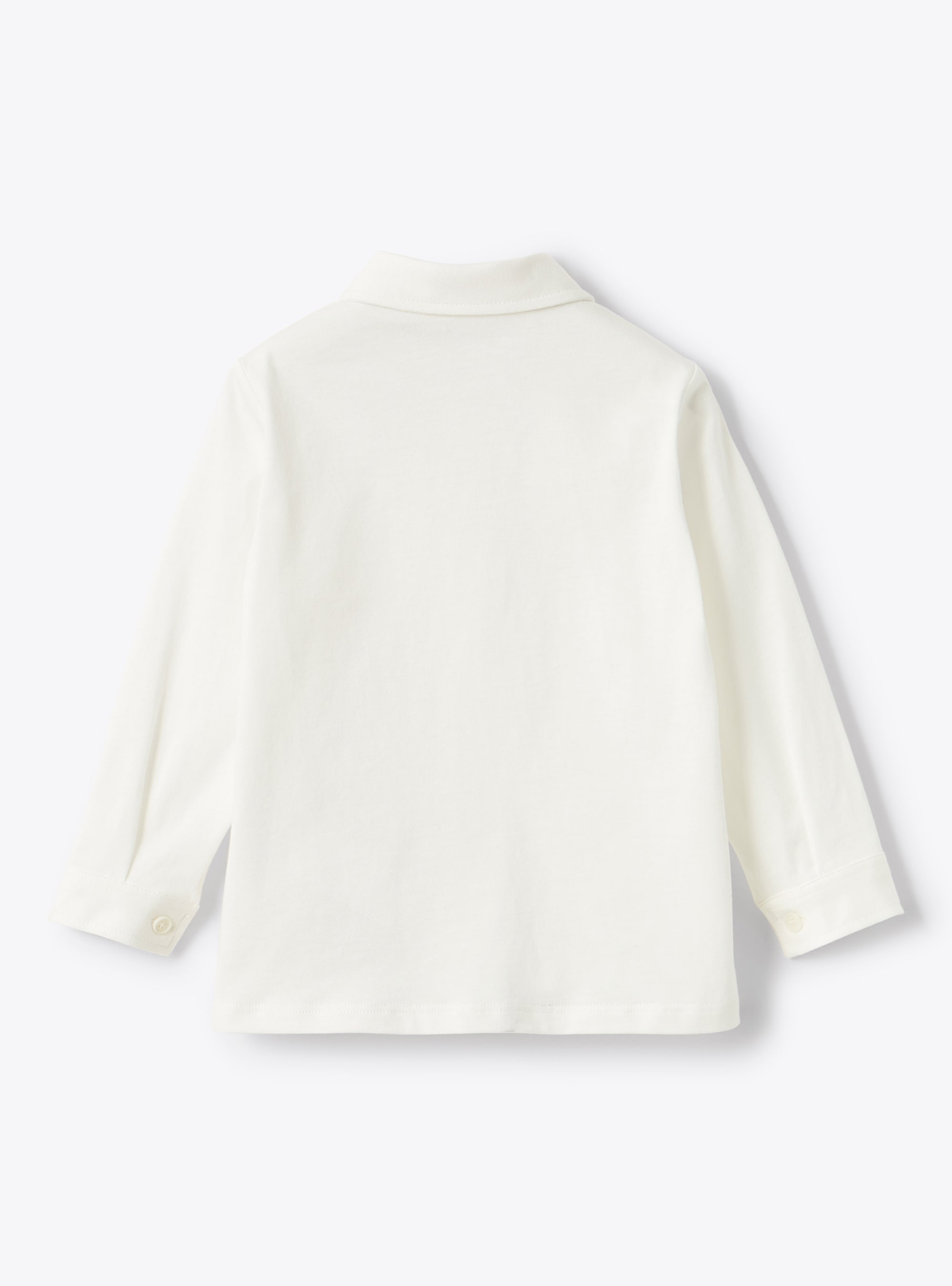 Camicia in jersey di cotone bianco - Bianco | Il Gufo