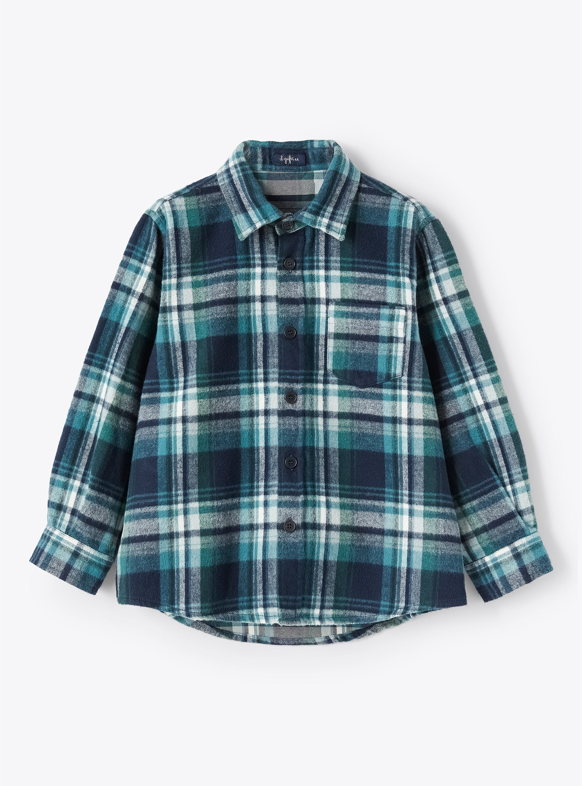 Check flannel shirt - Blue | Il Gufo