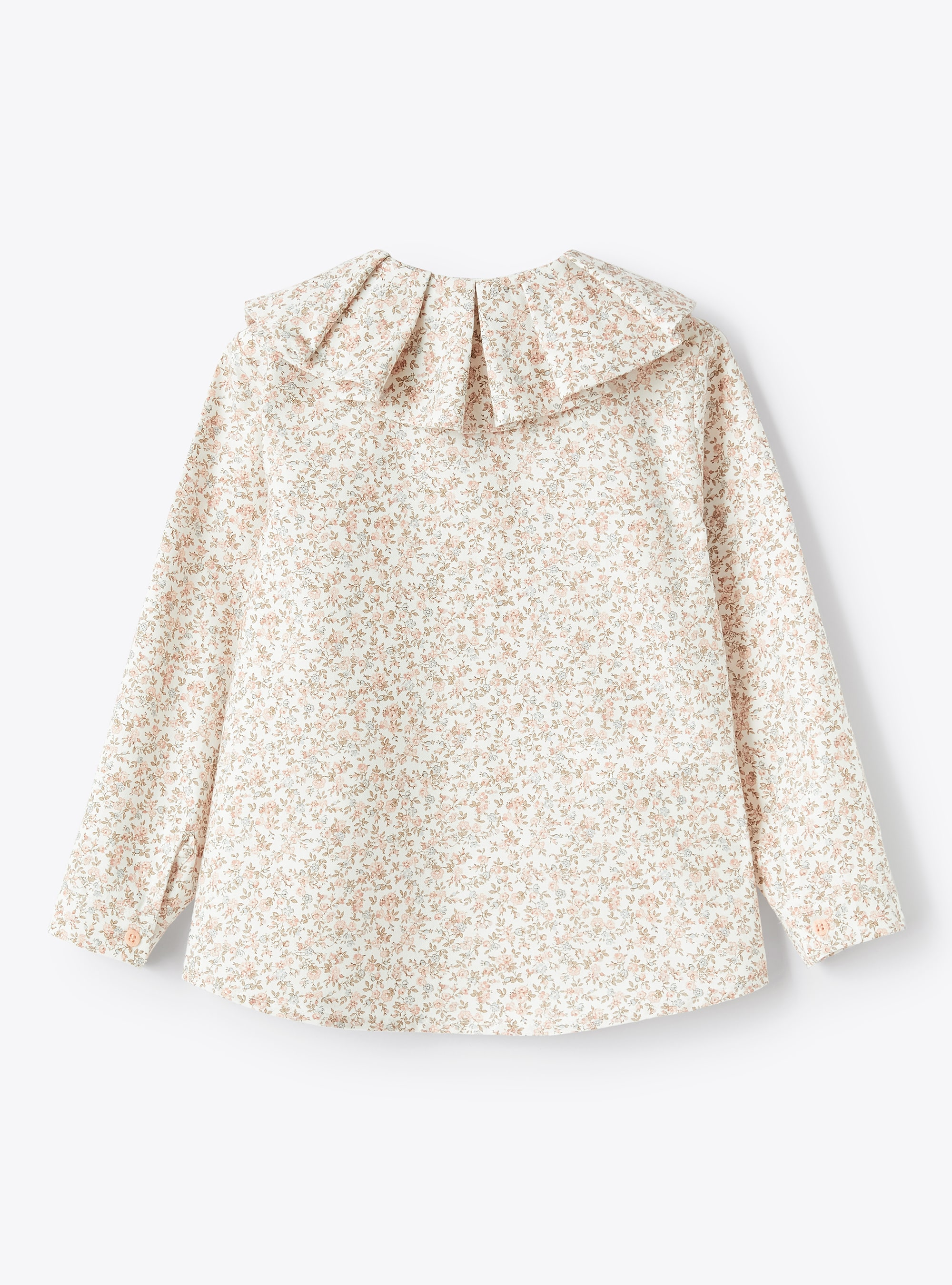 Maxi collar floral blouse - Pink | Il Gufo