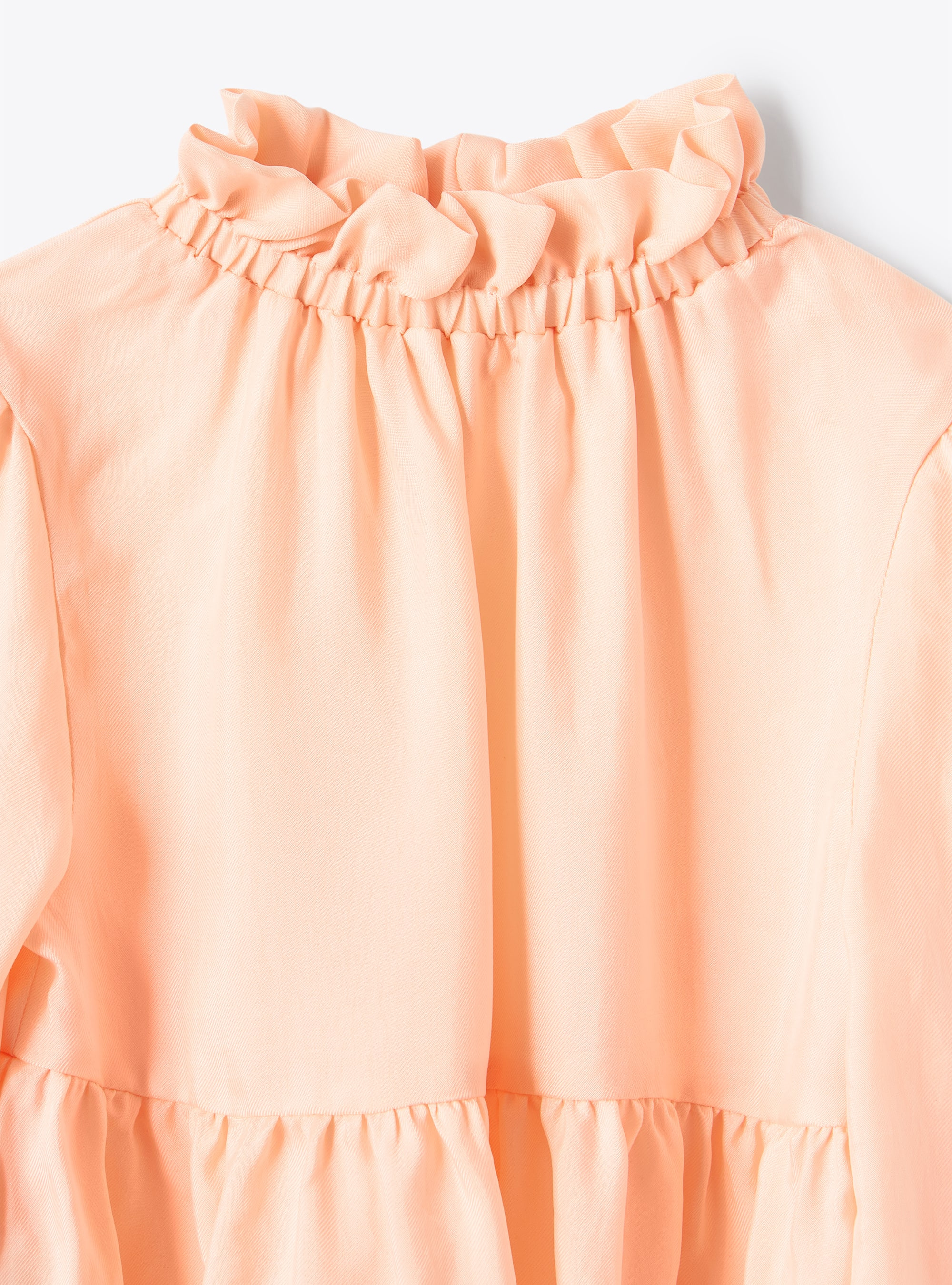 Pink cupro flounce blouse - Pink | Il Gufo