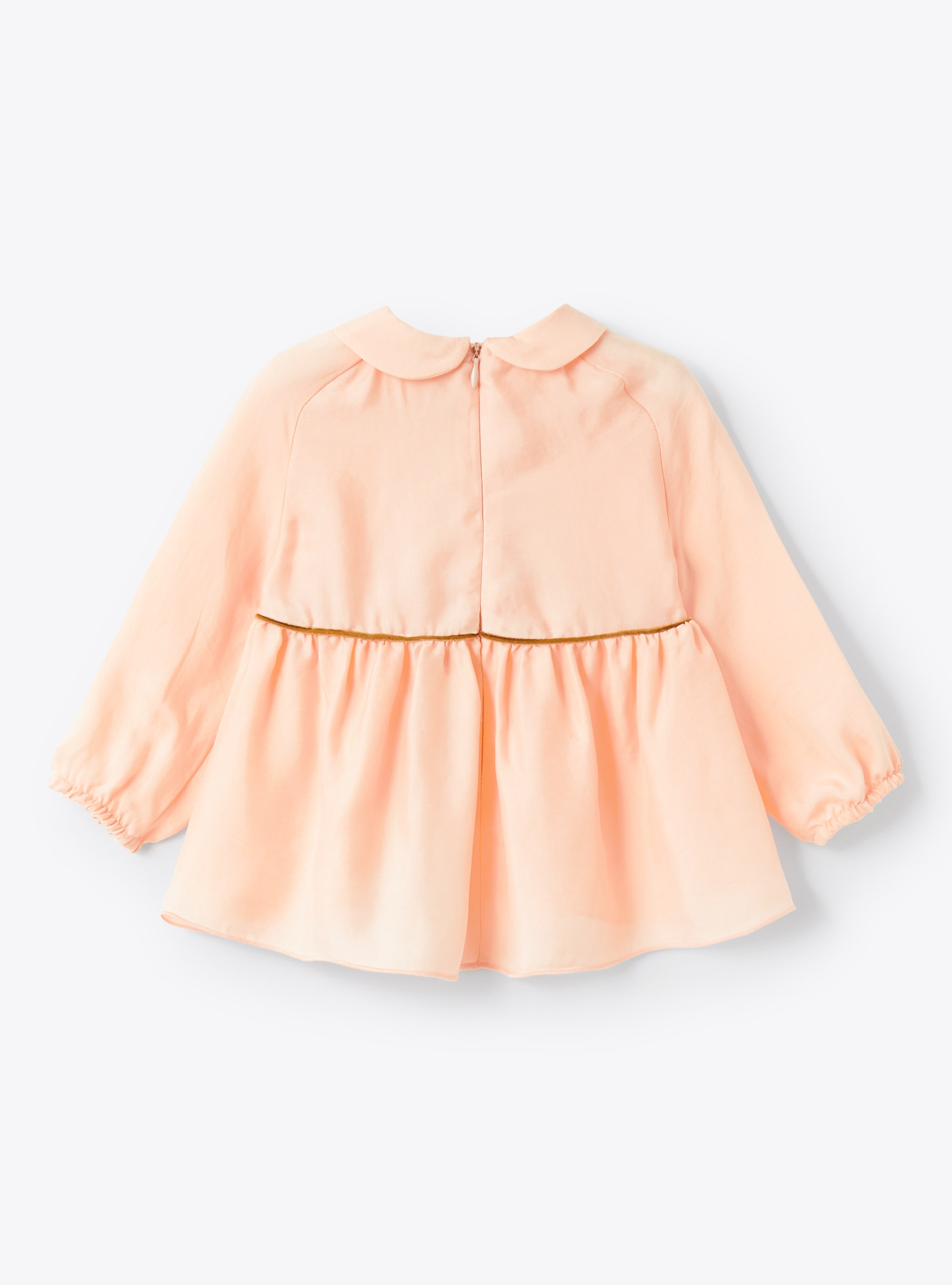 Pink cupro round collar blouse - Pink | Il Gufo