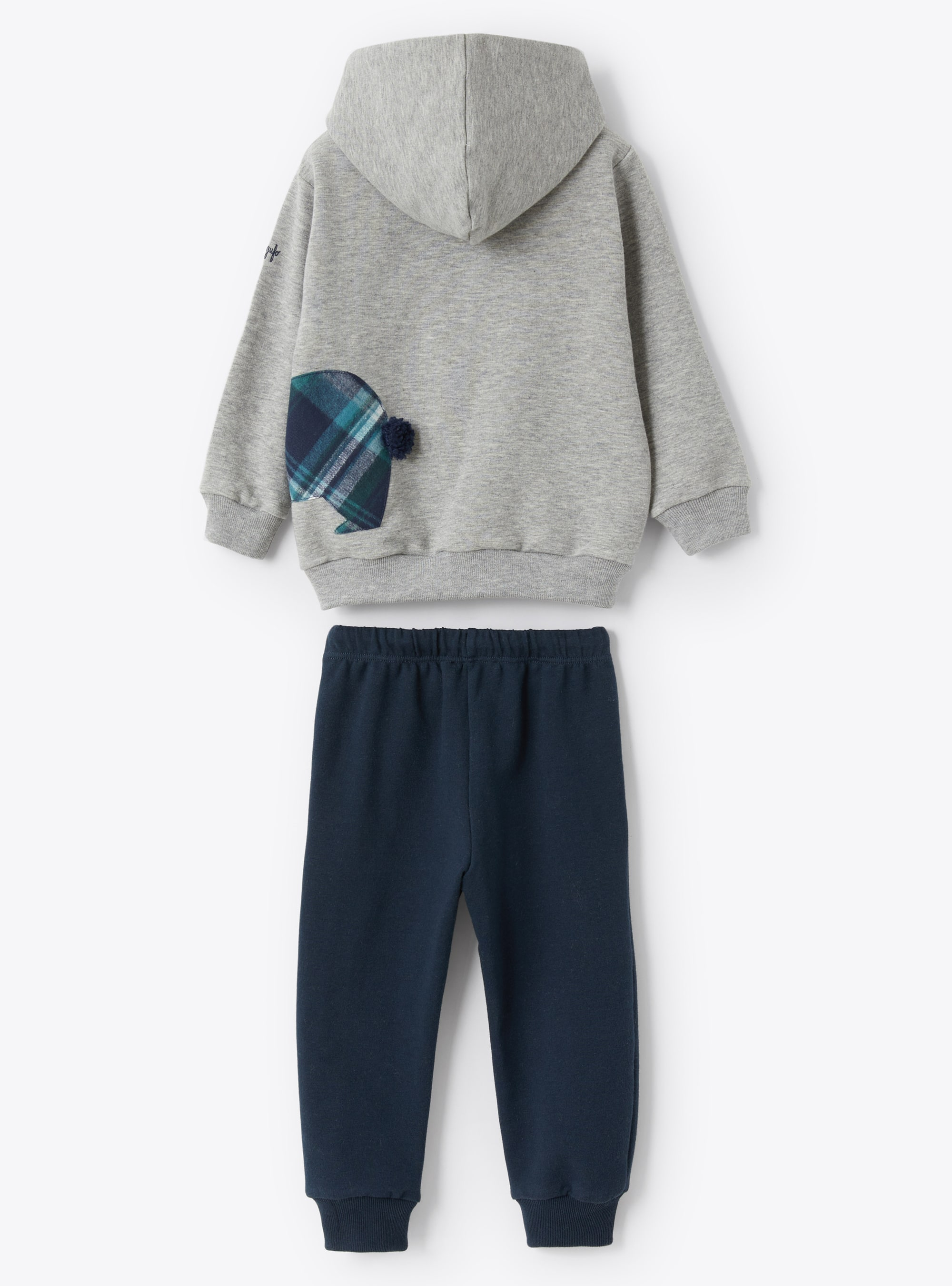 Flannel bear outfit - Grey | Il Gufo