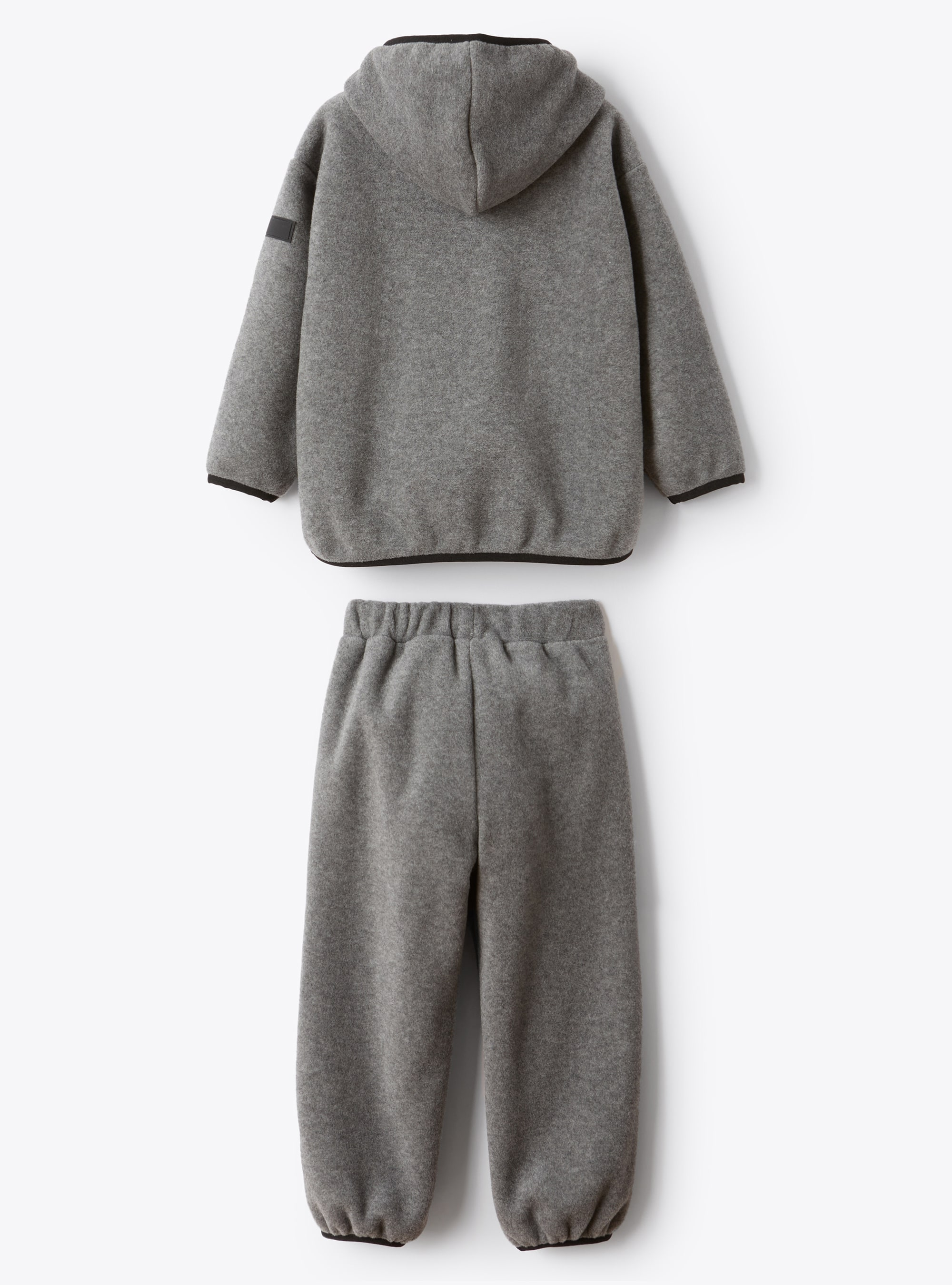 Grey fleece hoodie outfit - Grey | Il Gufo