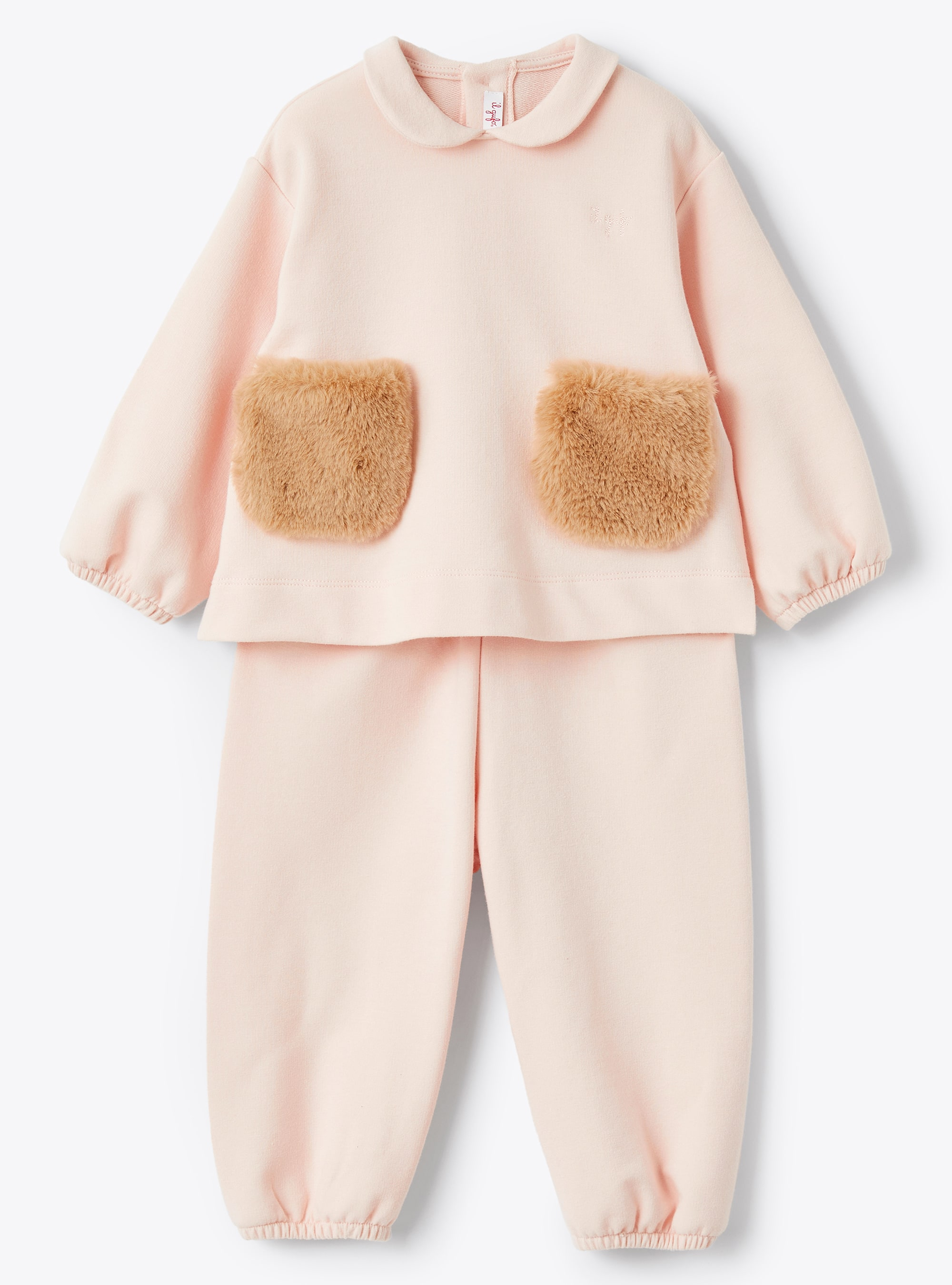Outfit with faux fur inserts - Two-piece sets - Il Gufo