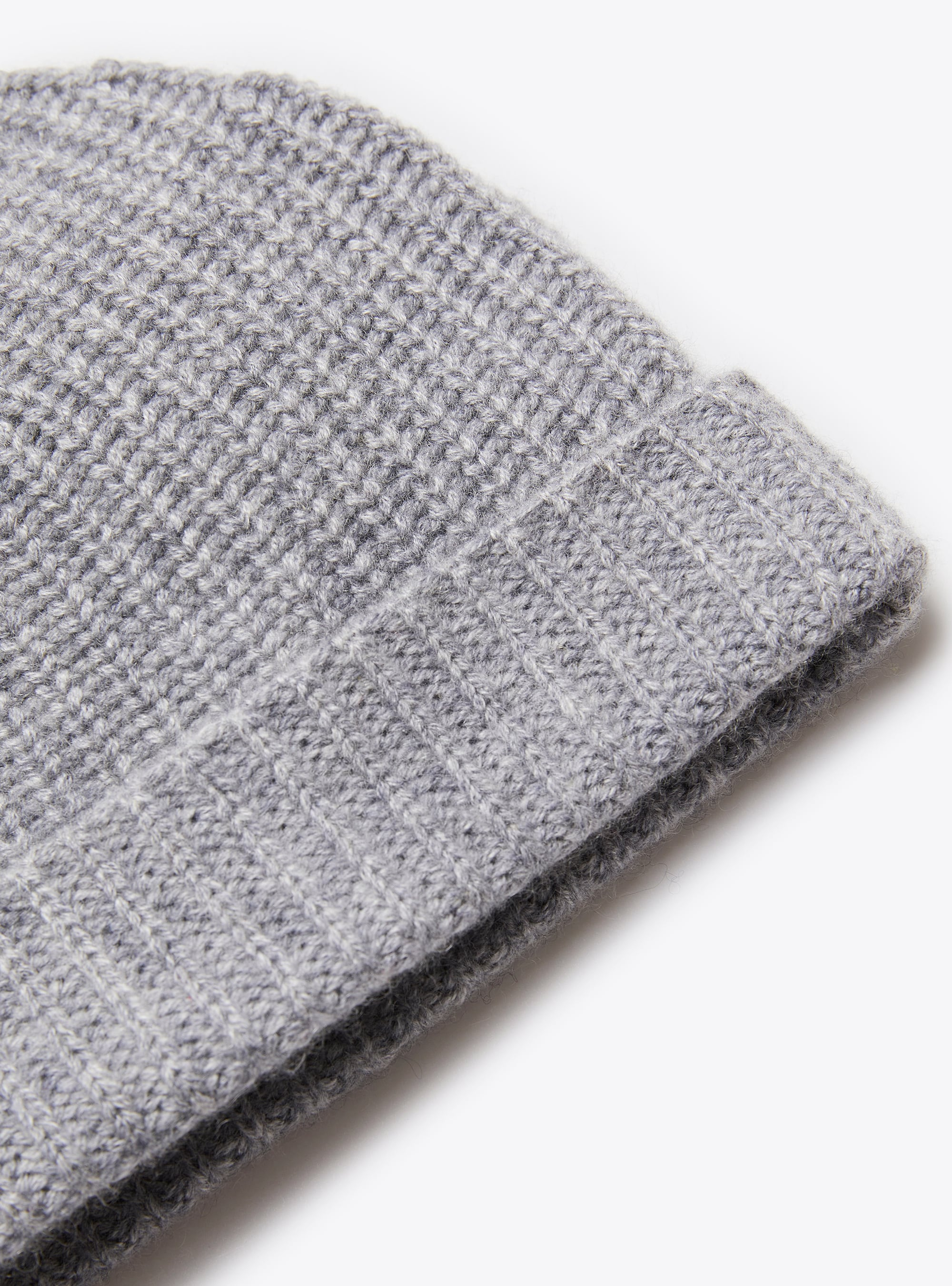 Bonnet en laine cachemire gris - Gris | Il Gufo
