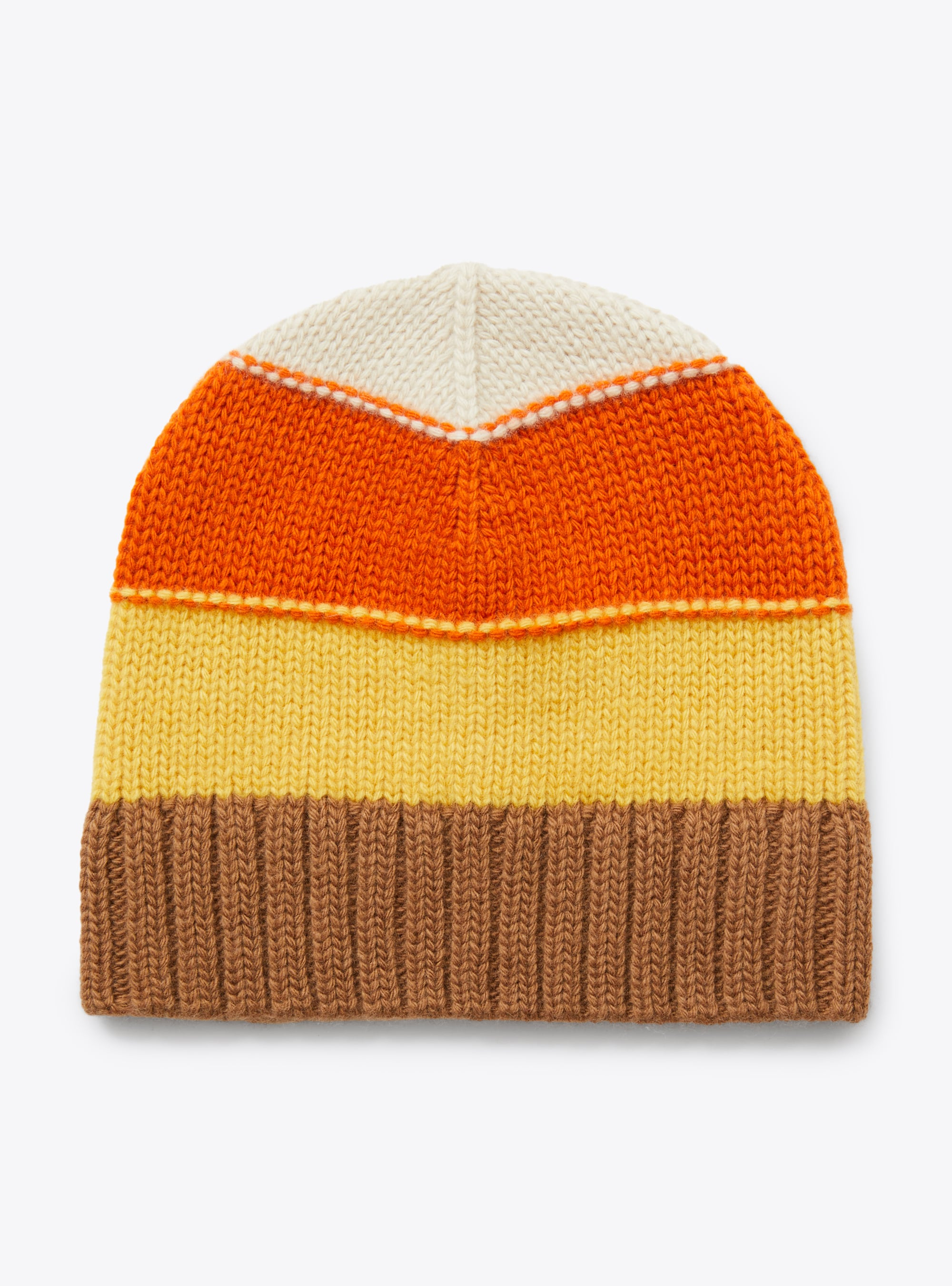 Bonnet en tricot à rayures multicolores - Accessoires - Il Gufo