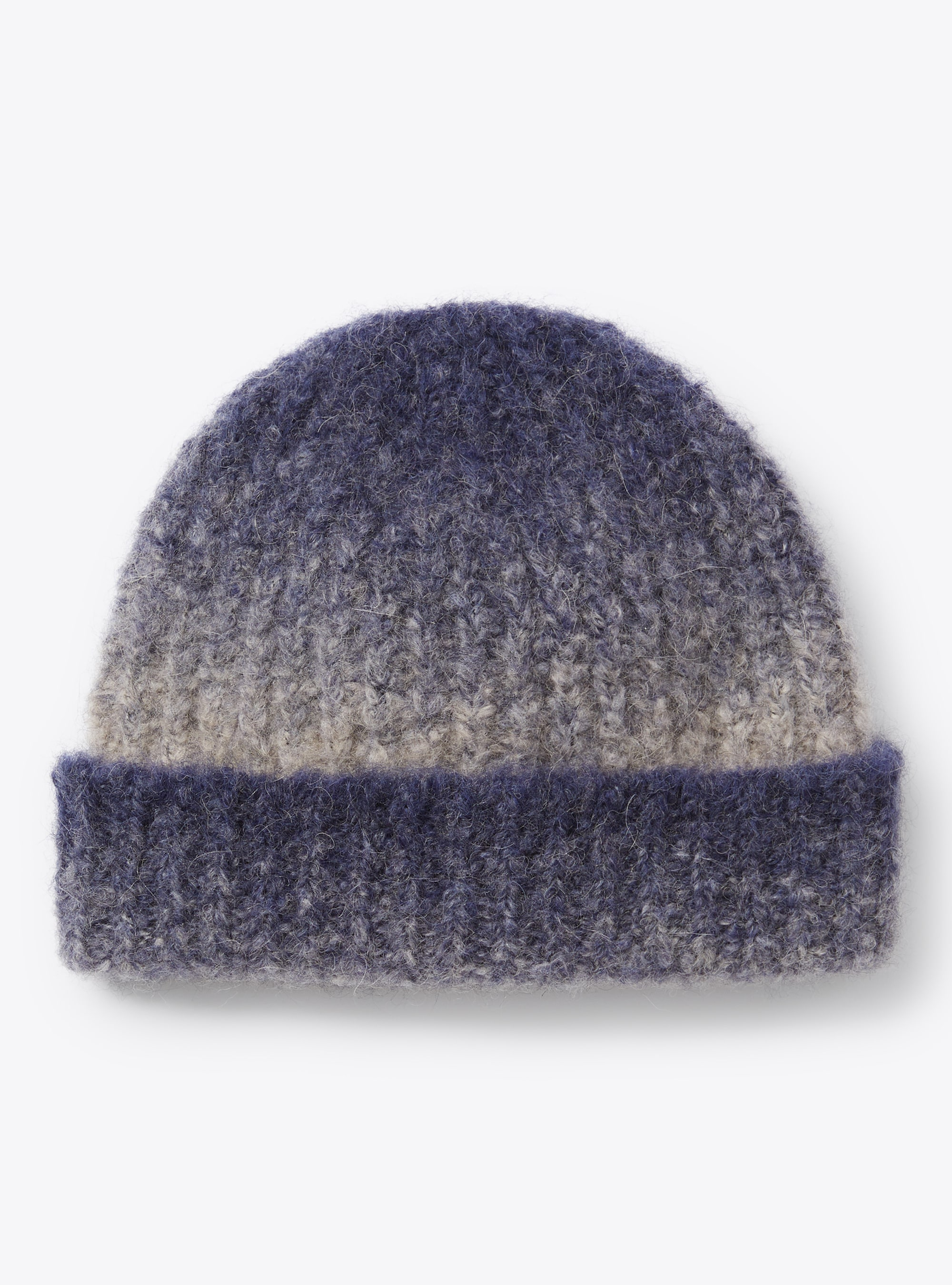 Mütze aus Alpakamischung - Blau | Il Gufo