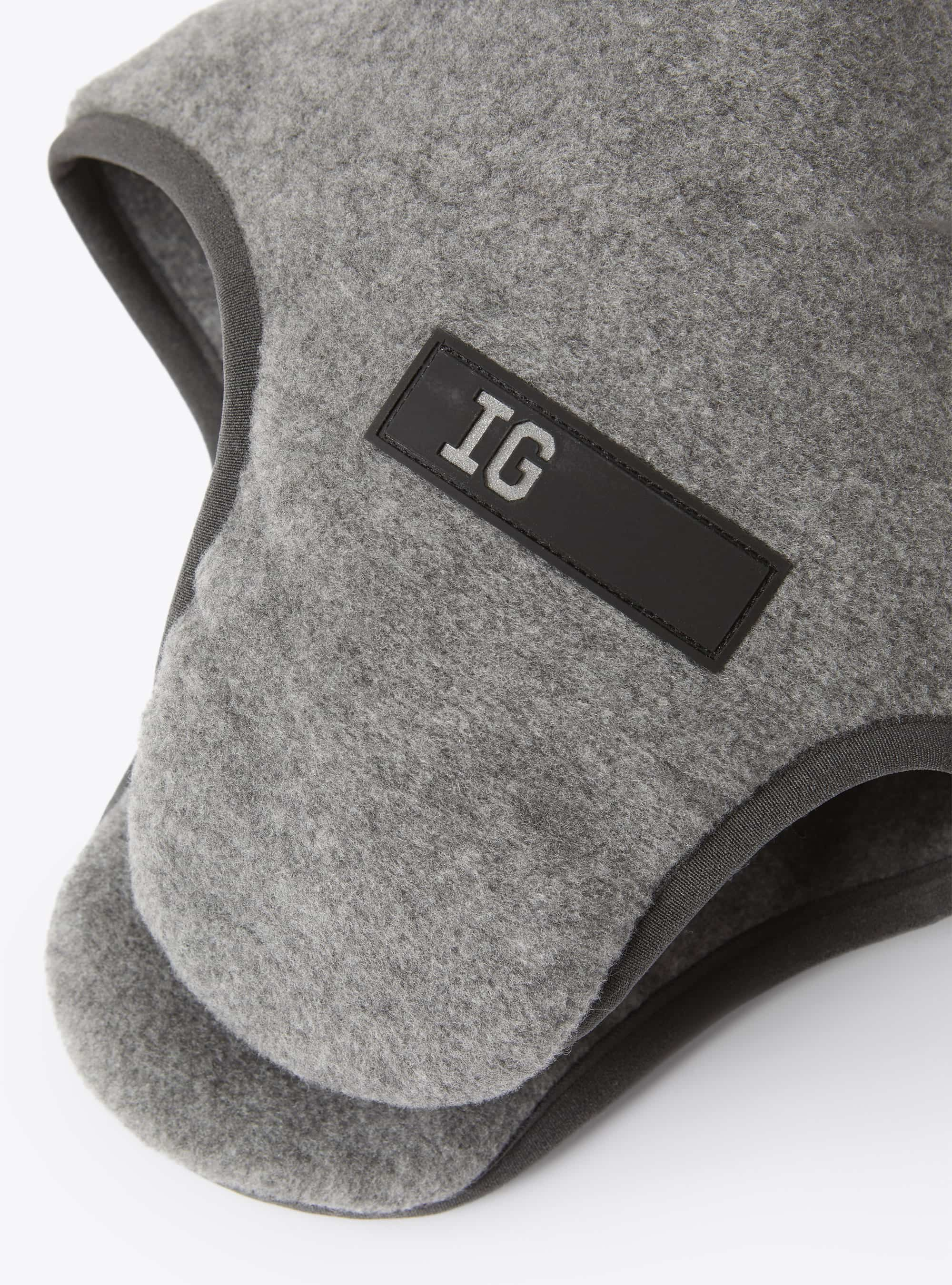 Fleece baby hat - Grey | Il Gufo