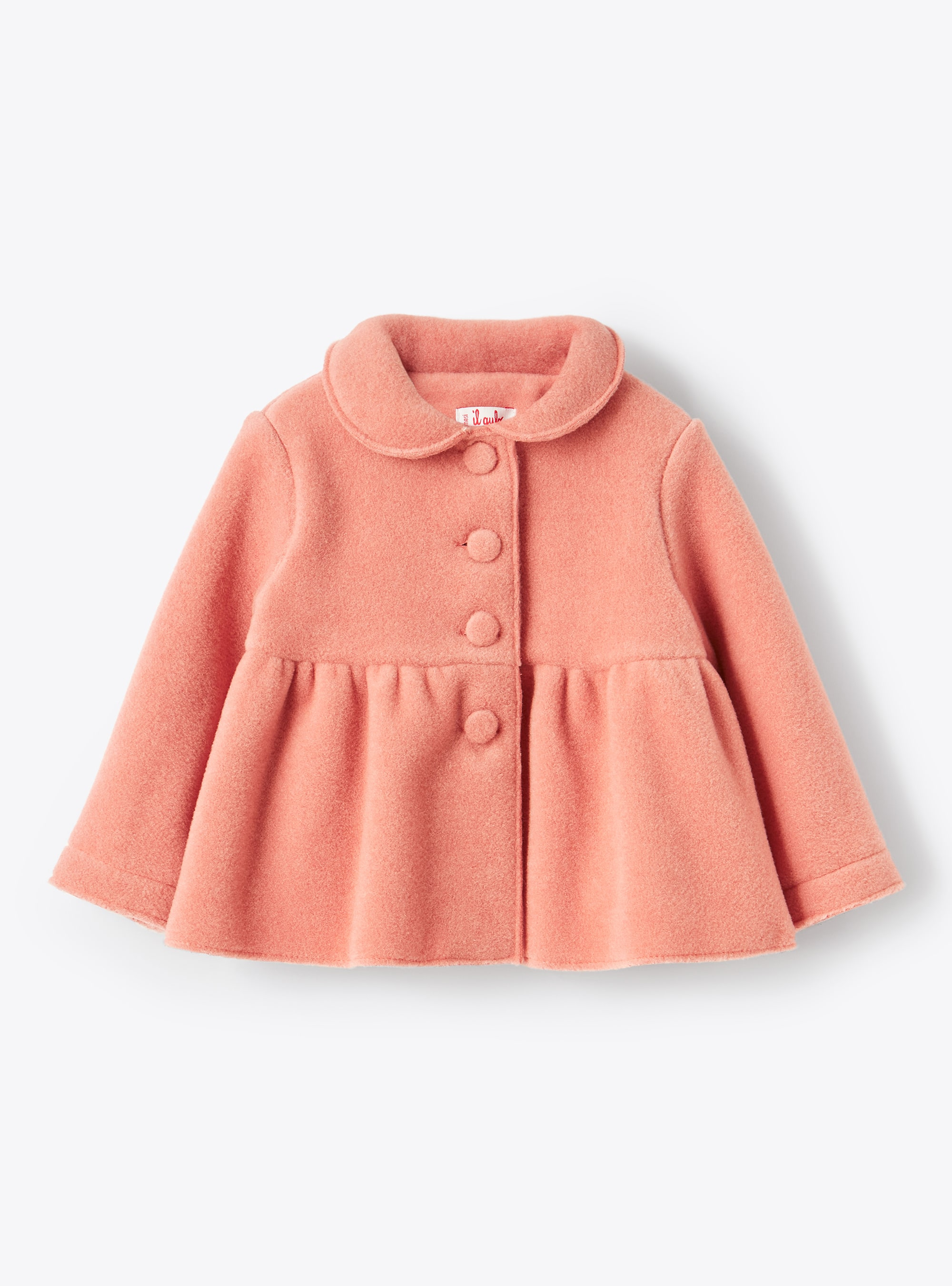 Baby girls' pink fleece jacket - Sweatshirts - Il Gufo