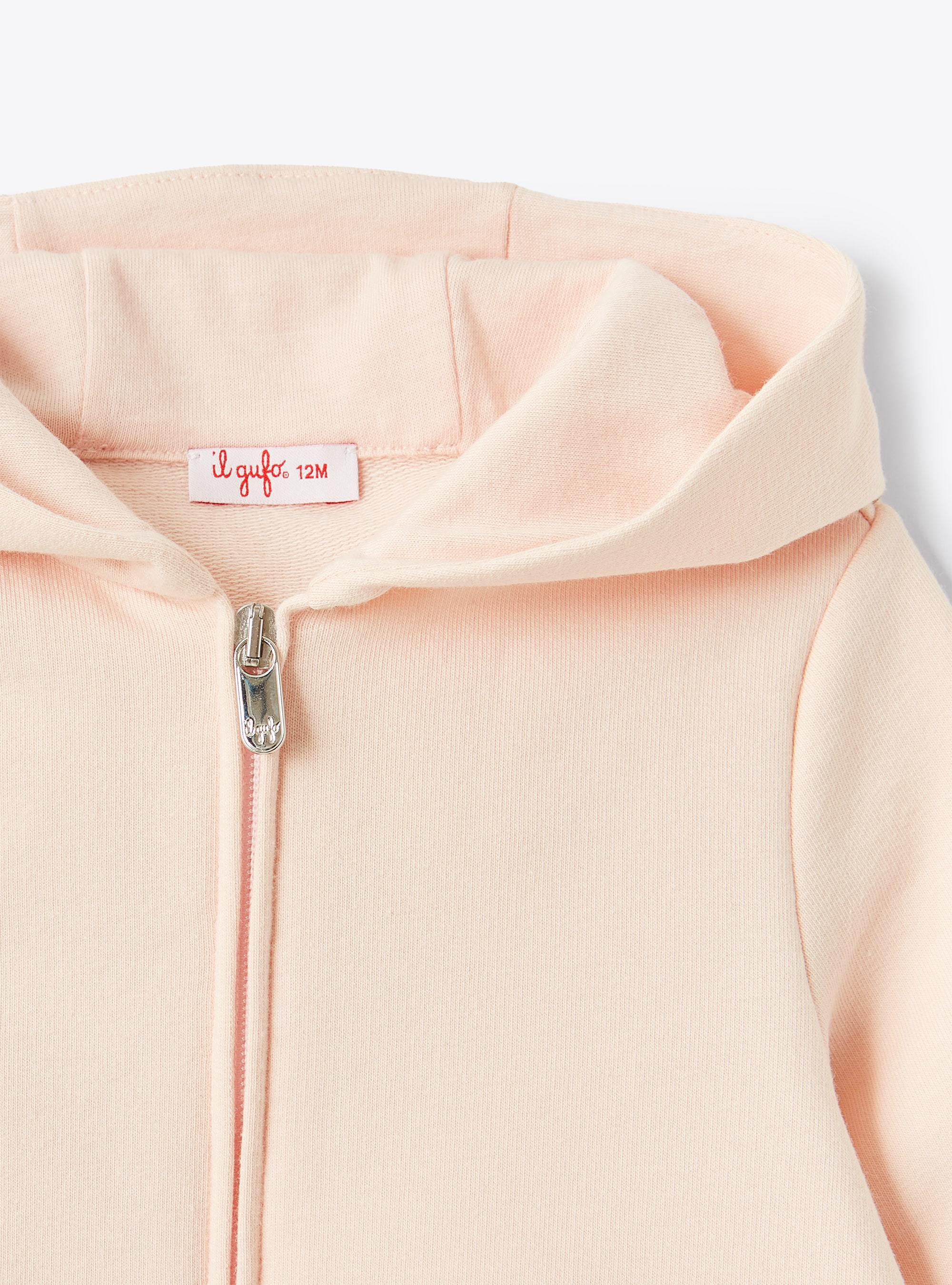 Baby girls' zip-up fleece jacket - Pink | Il Gufo