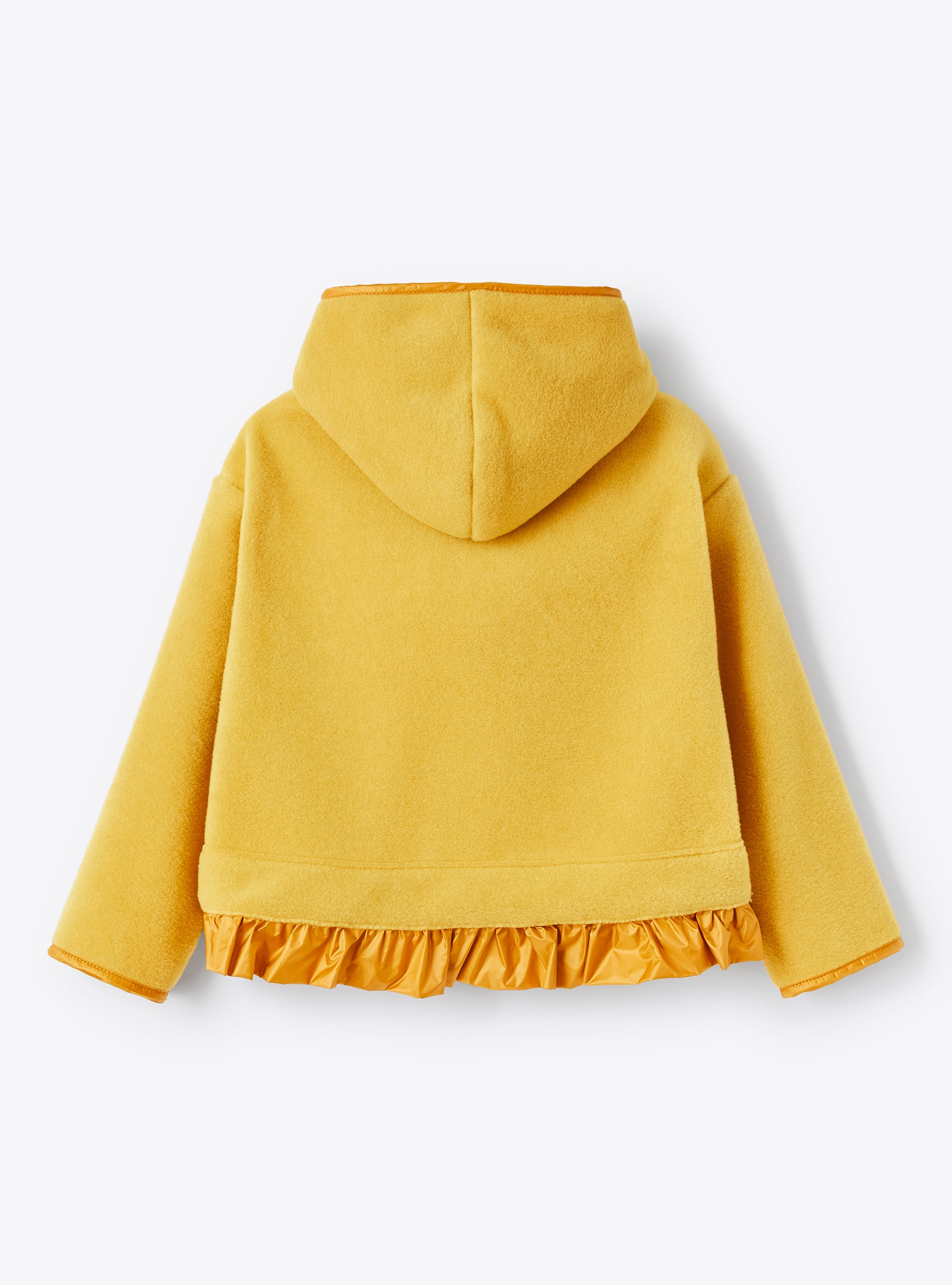 Jacke aus gelbem Fleece mit Rüschen - Gelb | Il Gufo