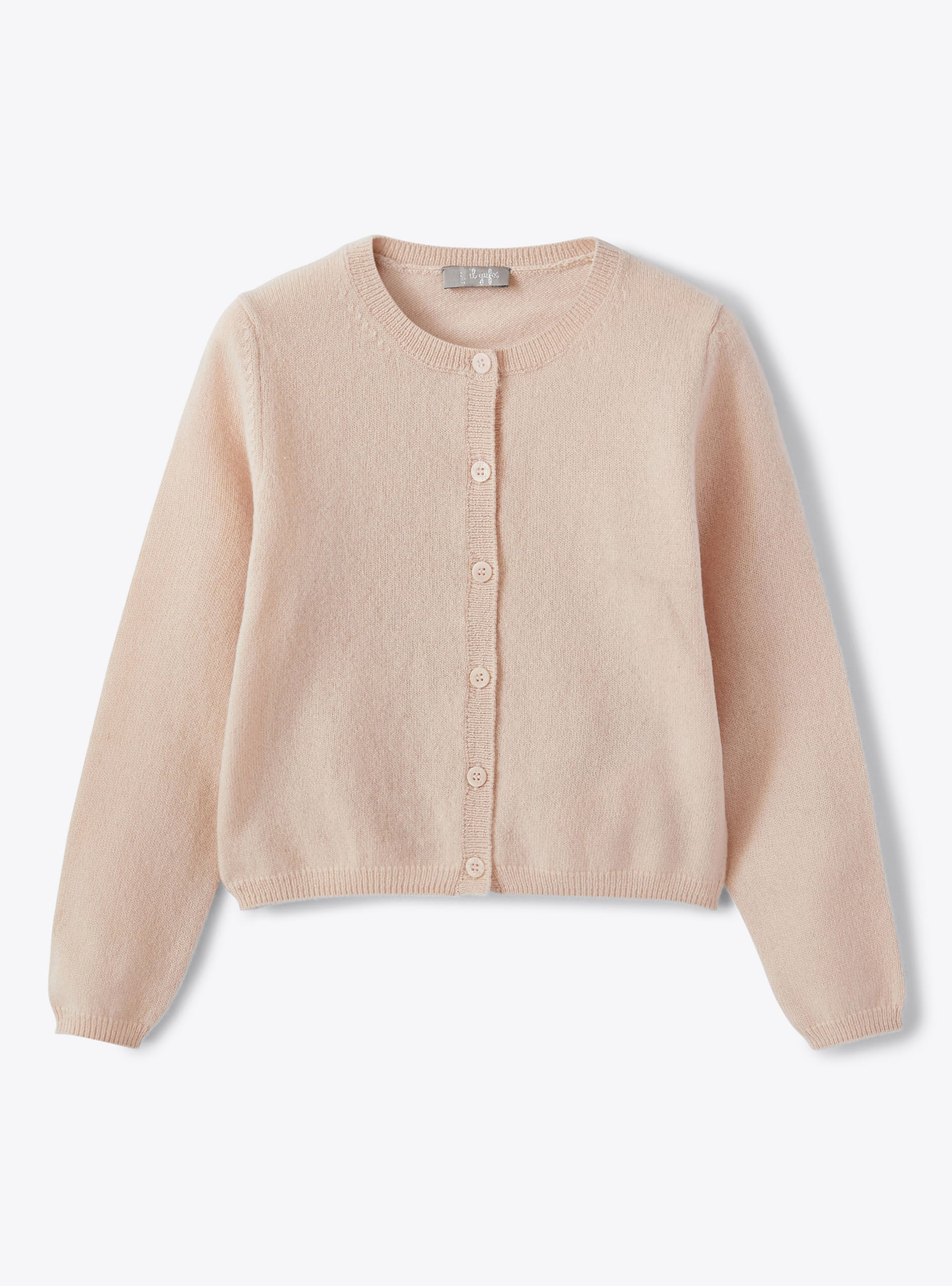 Pink merino wool cardigan - Sweaters - Il Gufo