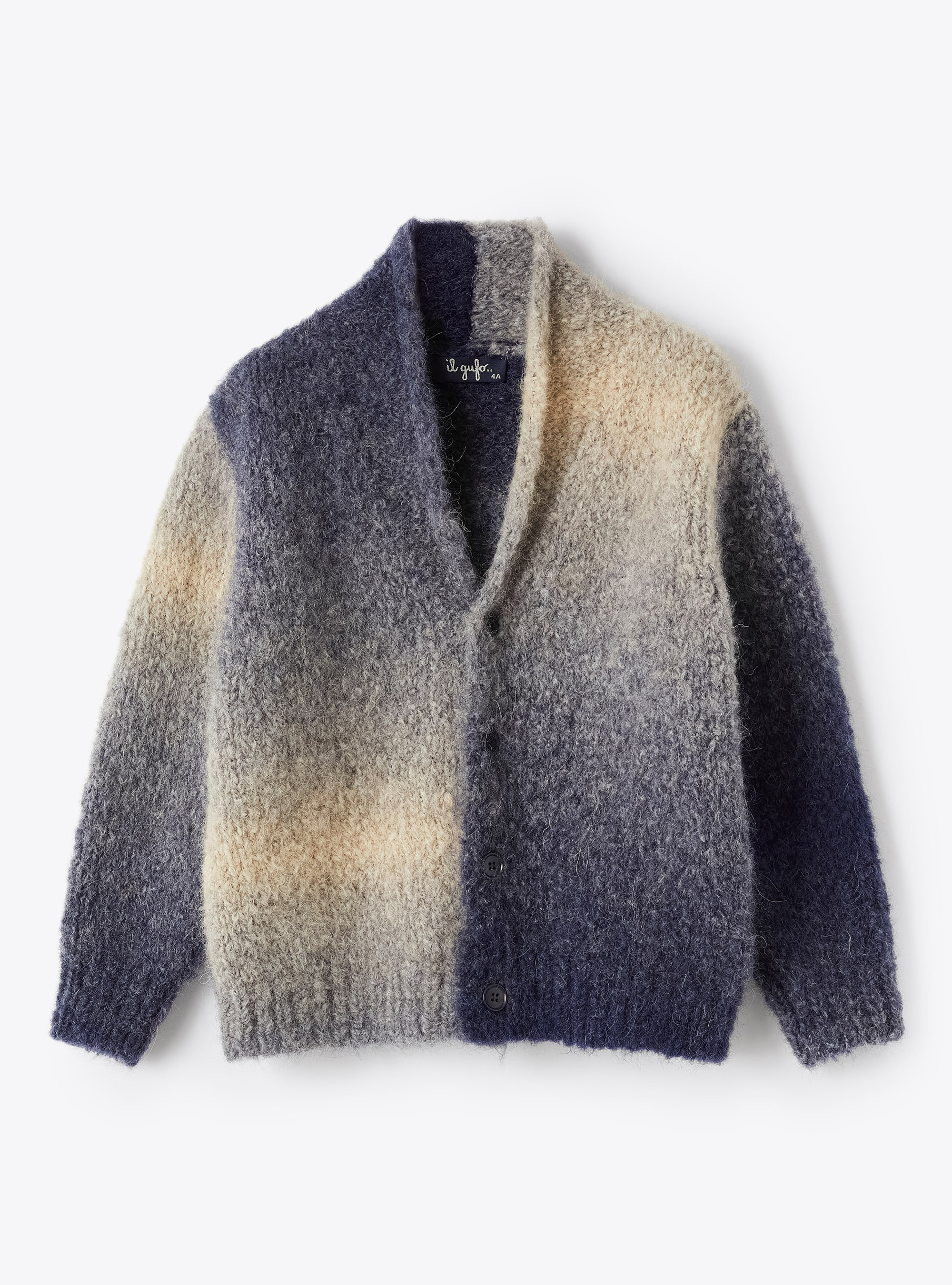 Gradient-effect alpaca blend cardigan - Sweaters - Il Gufo