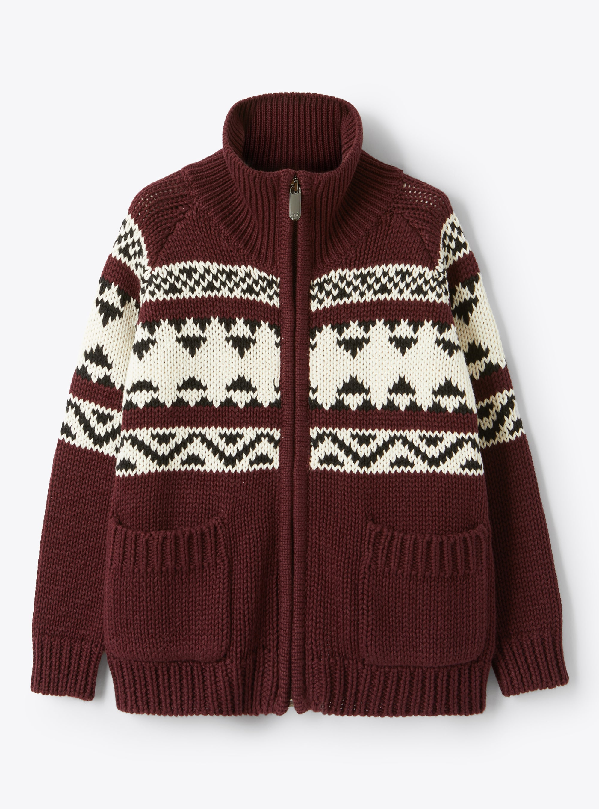 Jacquard-knit cotton cardigan - Sweaters - Il Gufo