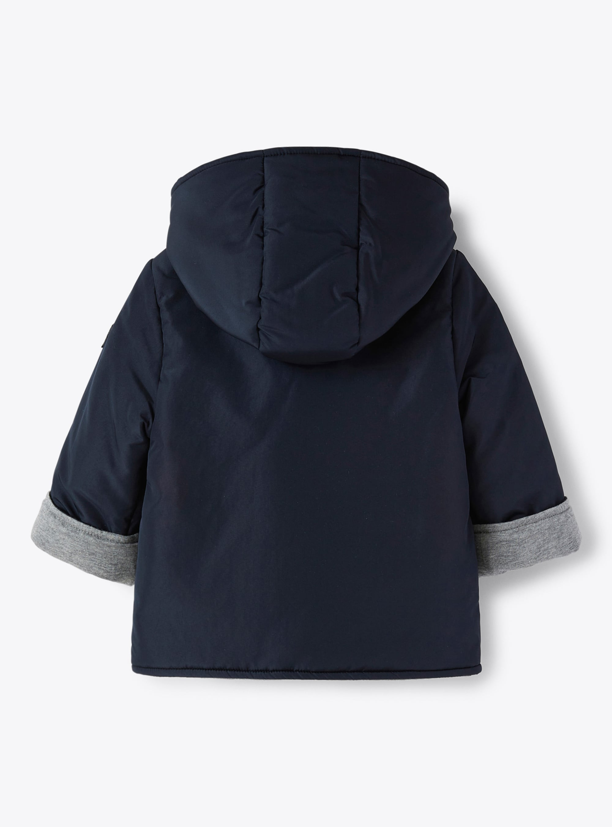Short jacket with eco-friendly microfibre padding - Blue | Il Gufo
