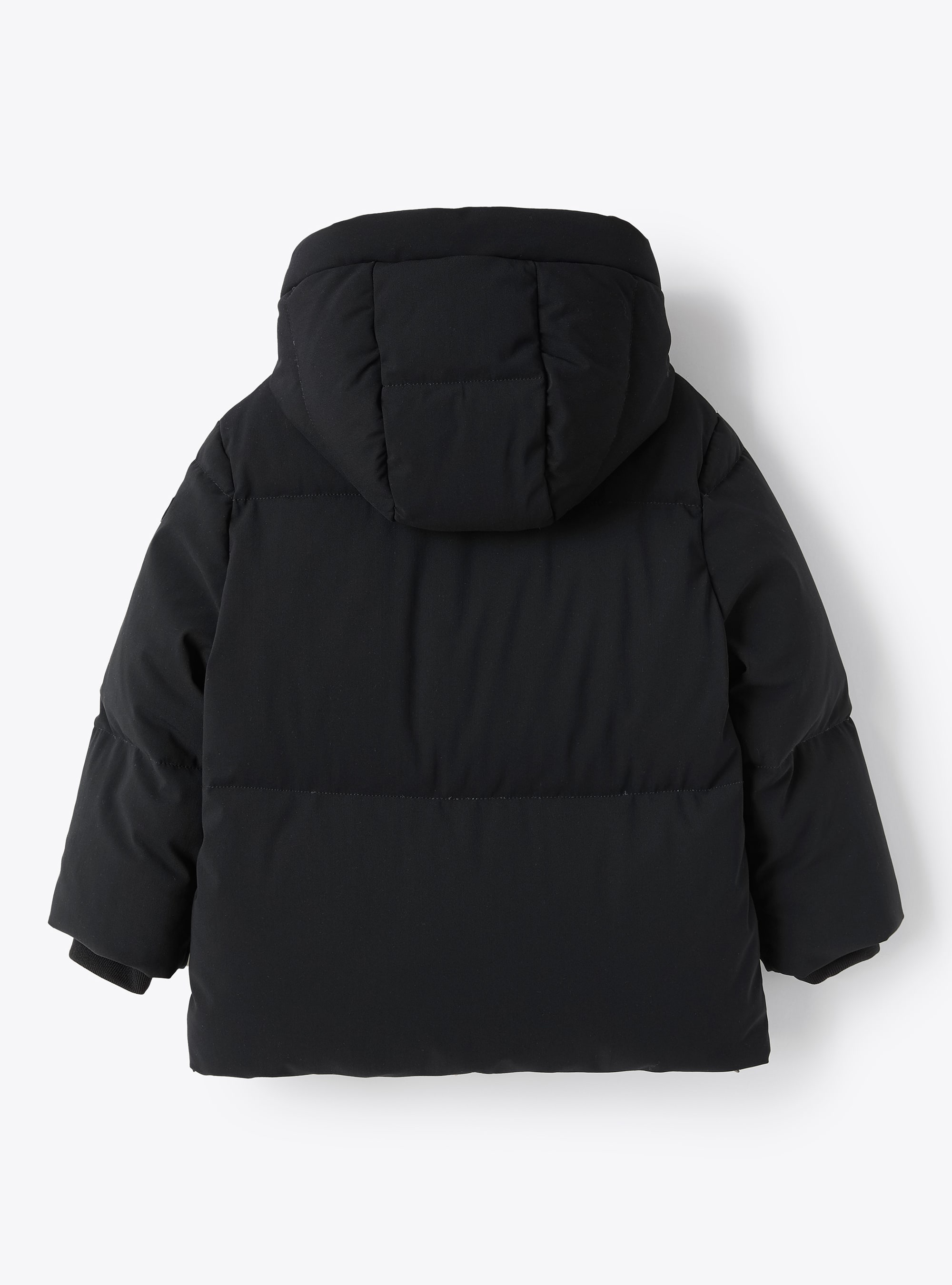 Short black down jacket in Sensitive® Fabrics - Black | Il Gufo