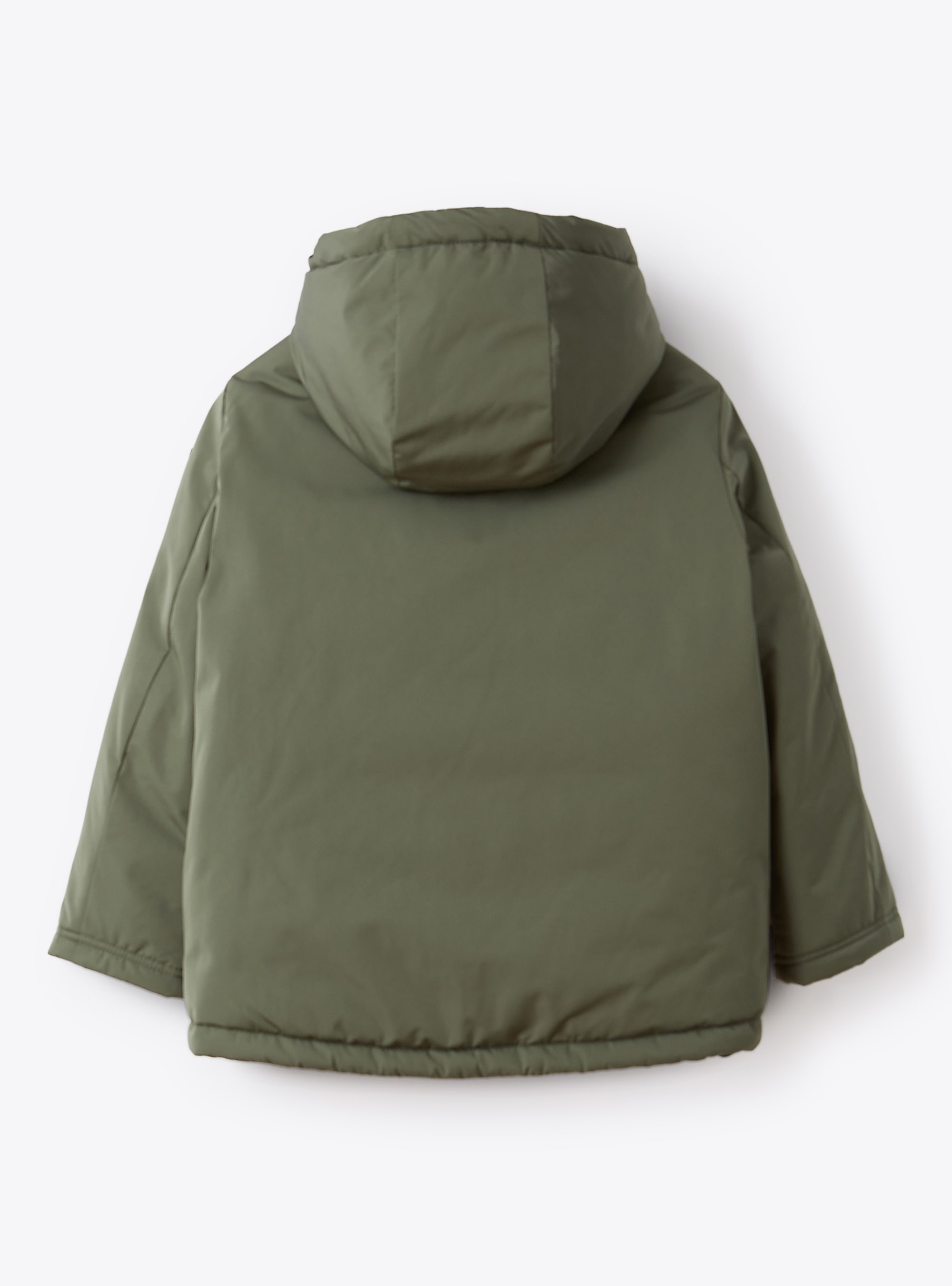Winter hooded jacket with eco-friendly padding - Green | Il Gufo