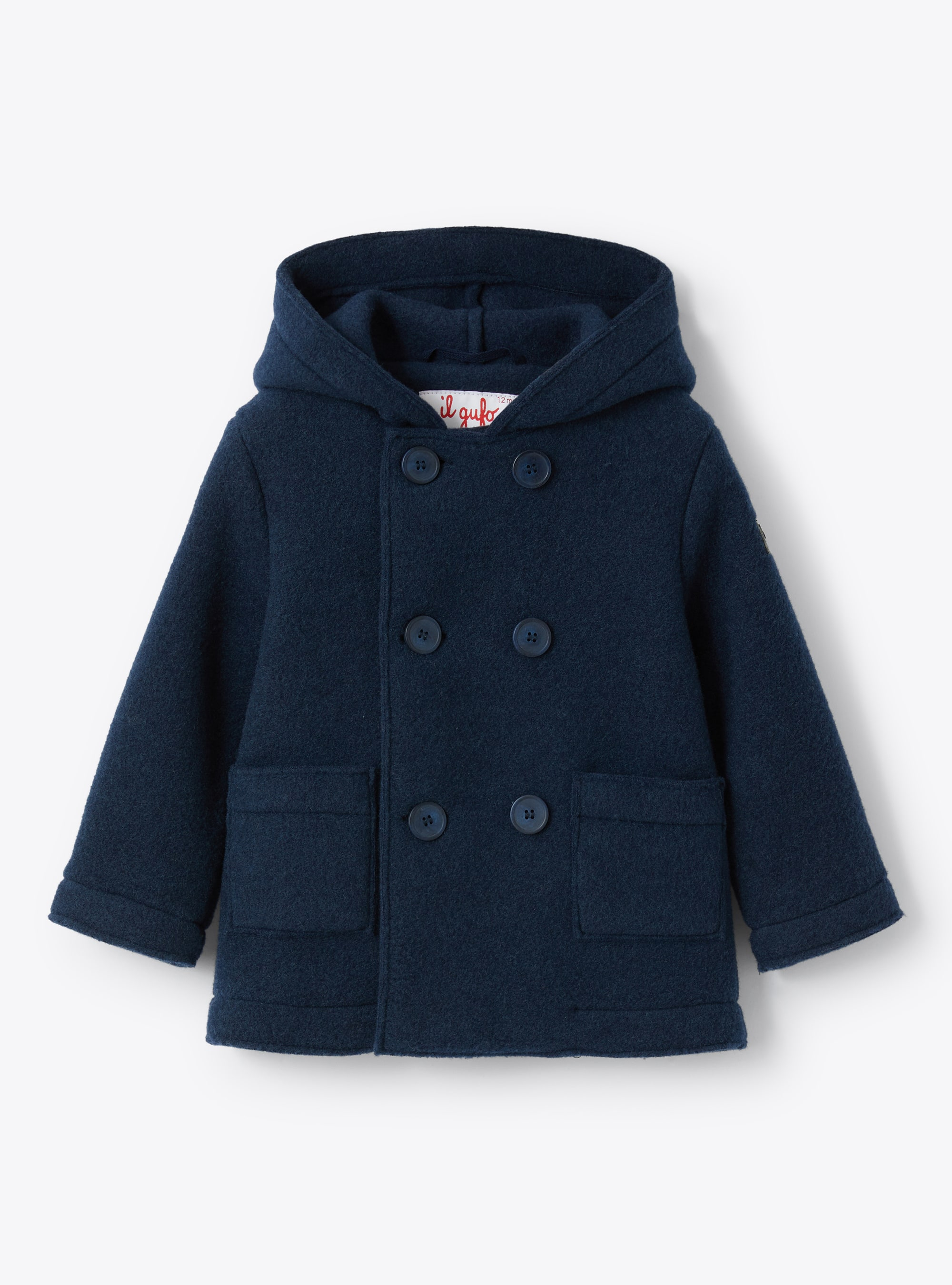 Baby boys' navy fleece jacket - Down Jackets - Il Gufo